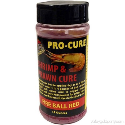 Pro–Cure Fire Ball Red Shrimp & Prawn Cure Fishing Bait 14 oz. Shaker 554969888